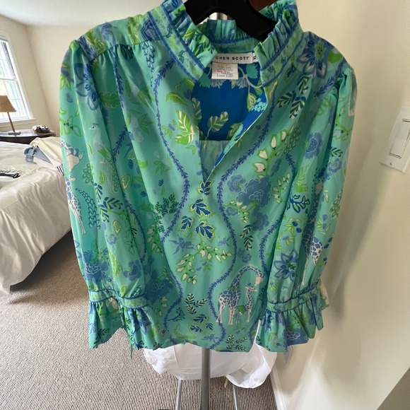 Gretchen Scott "Jungle Symphony" Top - Brand New (no tags) - Size XL - Picture 2 of 4